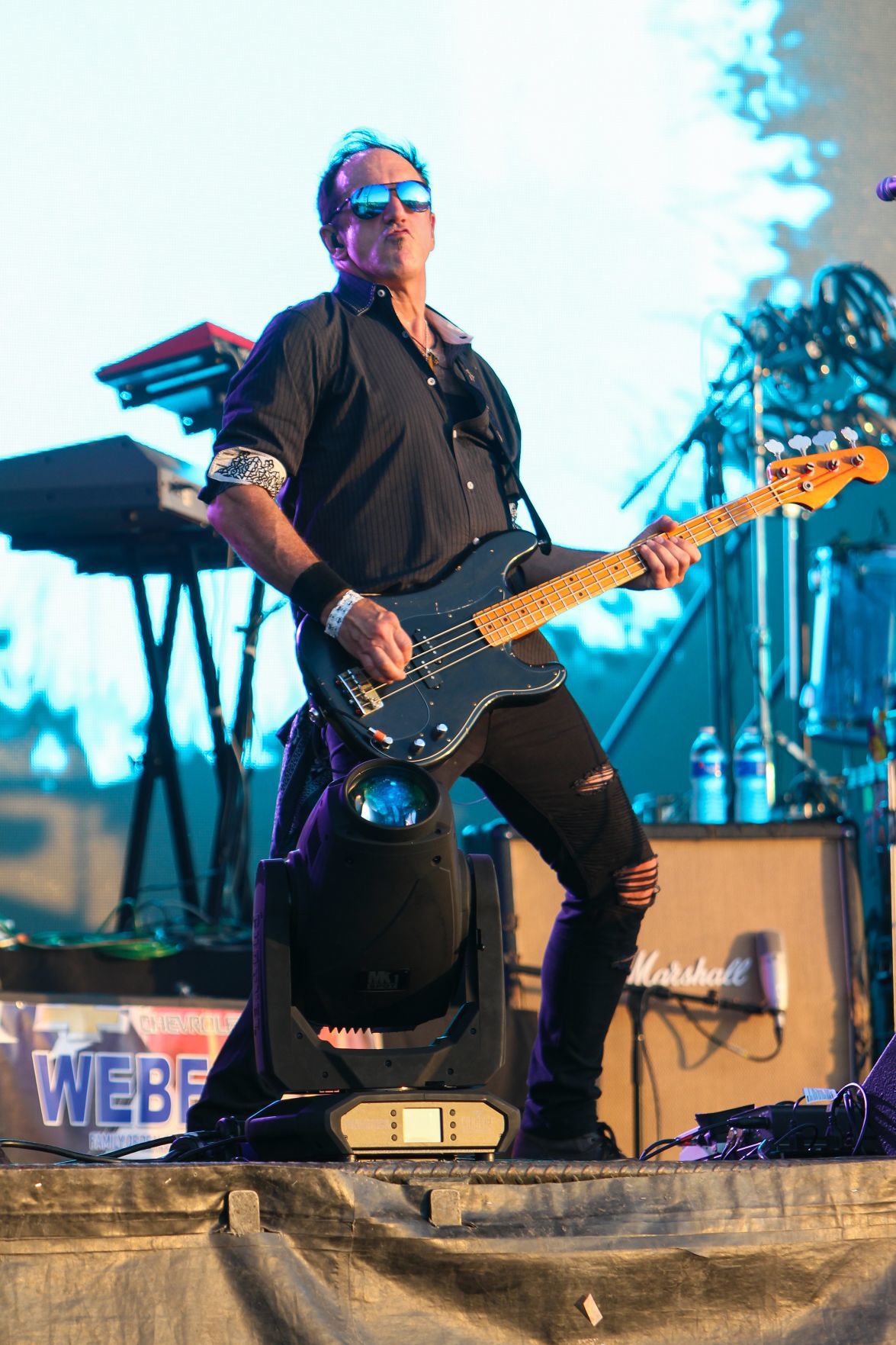 El Monstero performs at Hollywood Casino Amphitheatre's parking lot Drive-In concert series